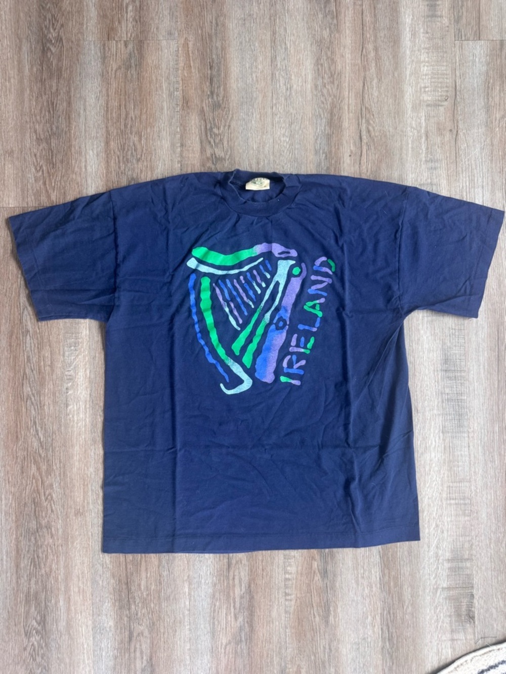 Vintage Ireland Harp Single Stitch T-Shirt - size XLarge